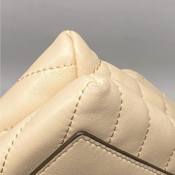 Tory Burch Kira Chevron Leather Wallet-On-Chain Bag - Picture 8 of 16